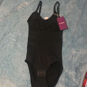Kids Black One-Piece Bodysuit with Adjustable Straps